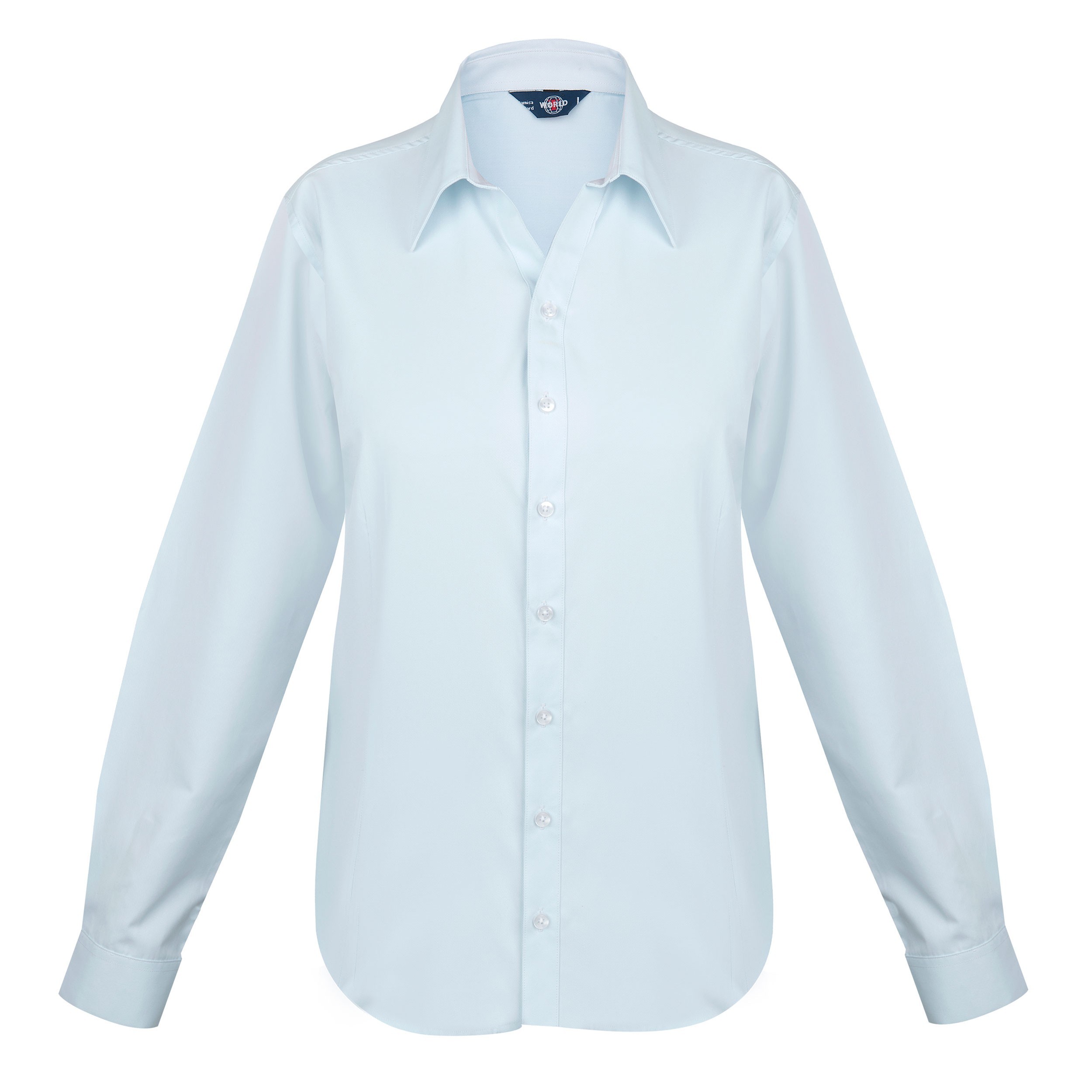 BLUSA OXFORD LIGHT MANGA LARGA MUJER