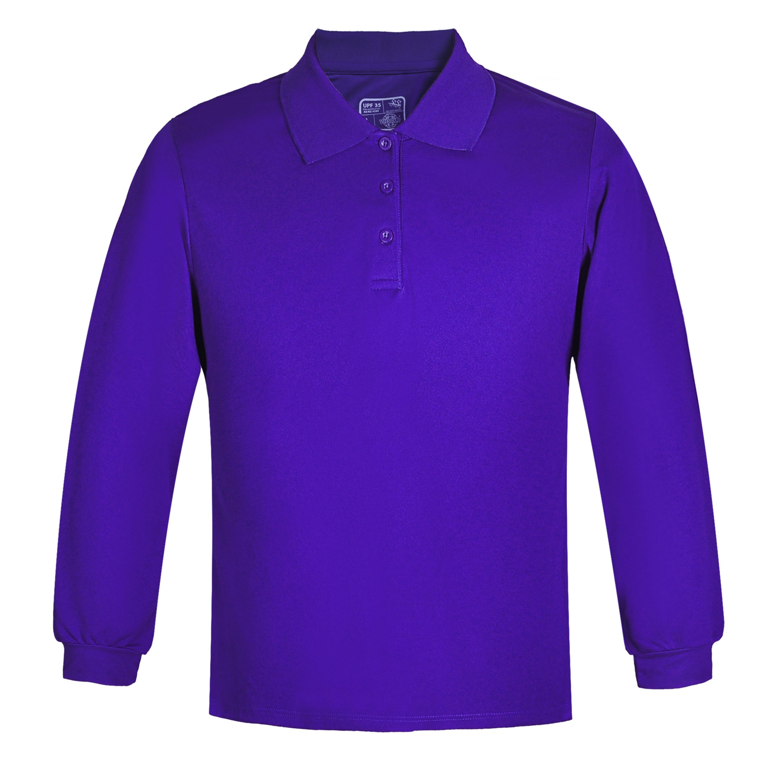 Polera polo dryfit manga larga hombre