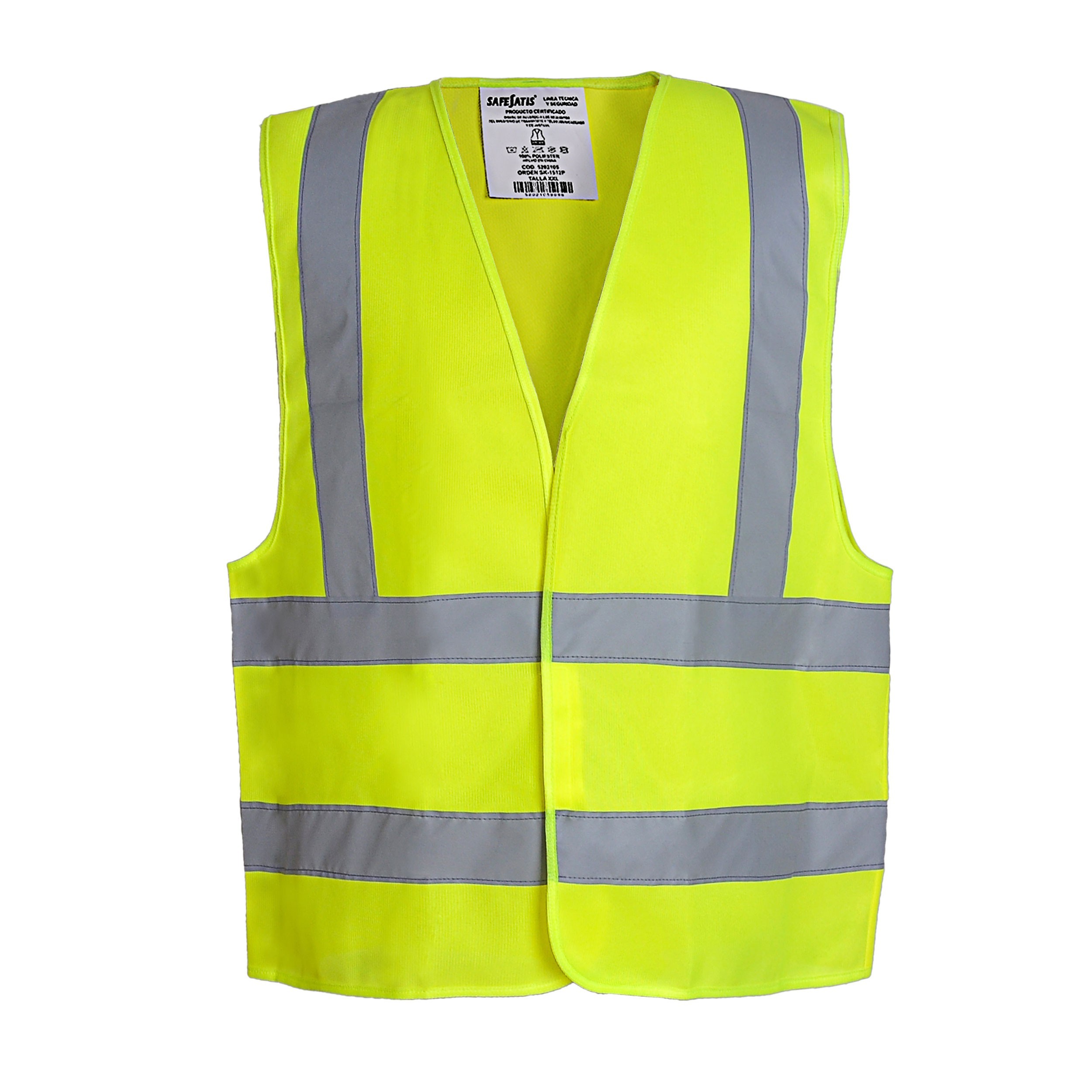 Chaleco vial multiuso con cinta reflectante tricot